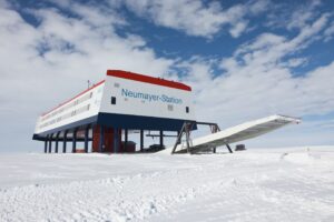 Deutsche Forschungsstation Neumayer-Station III in der Antarktis.